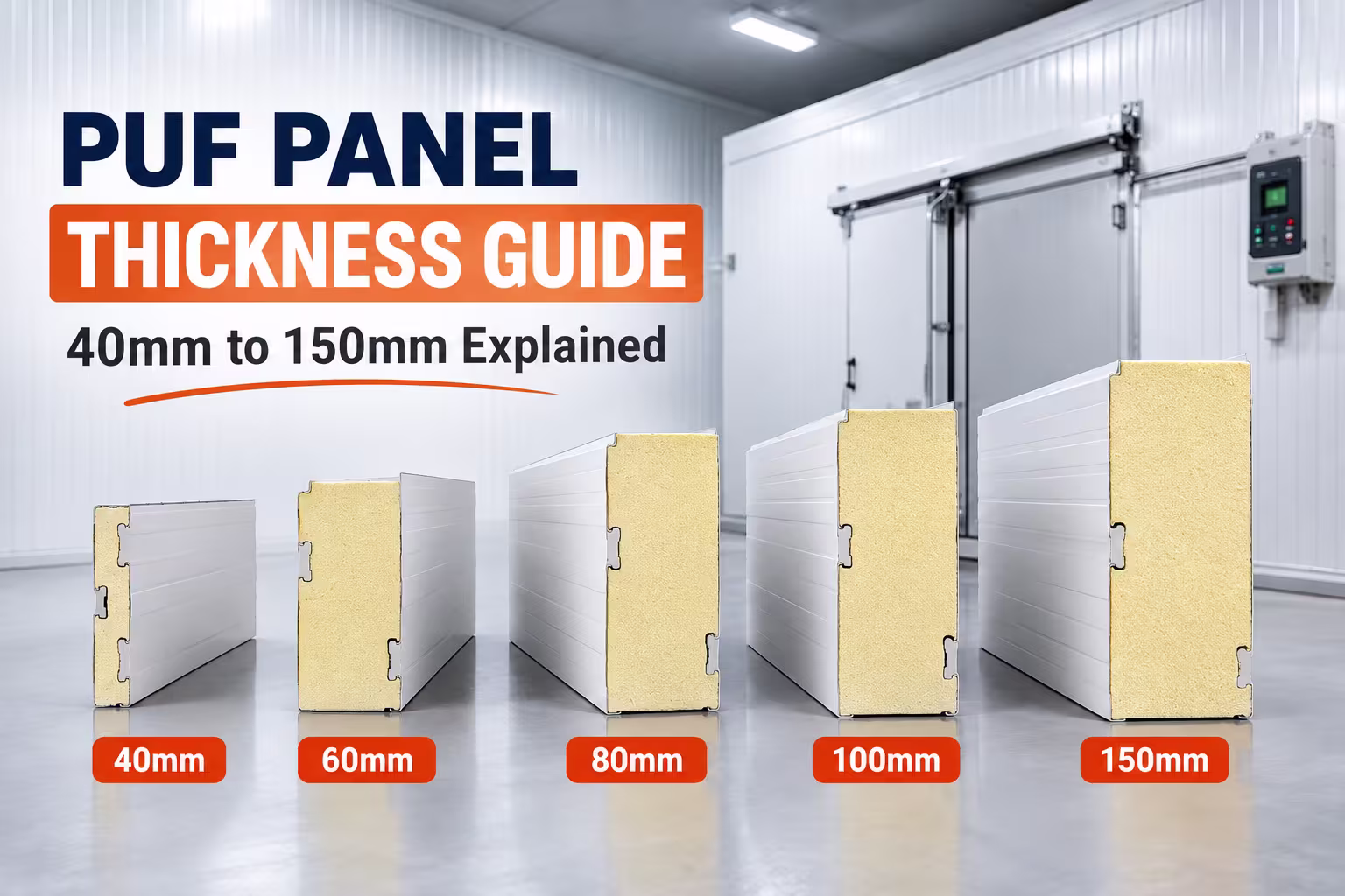 PUF Panel Thickness Guide: 40mm to 150mm Explained